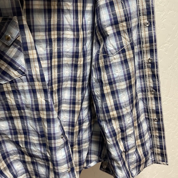 Wrangler long sleeve snap collared shirt WPL 6428 - Picture 7 of 7